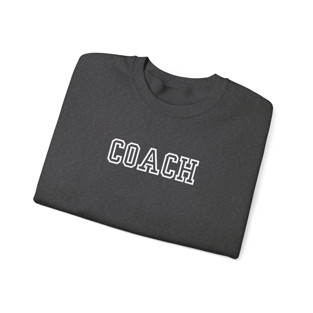 Coach Crewneck Sweatshirt Collegiate Lettering, warm Pullover Sweatshirt La Vie Bien Coach Crewneck Sweatshirt Collegiate Lettering, warm Pullover