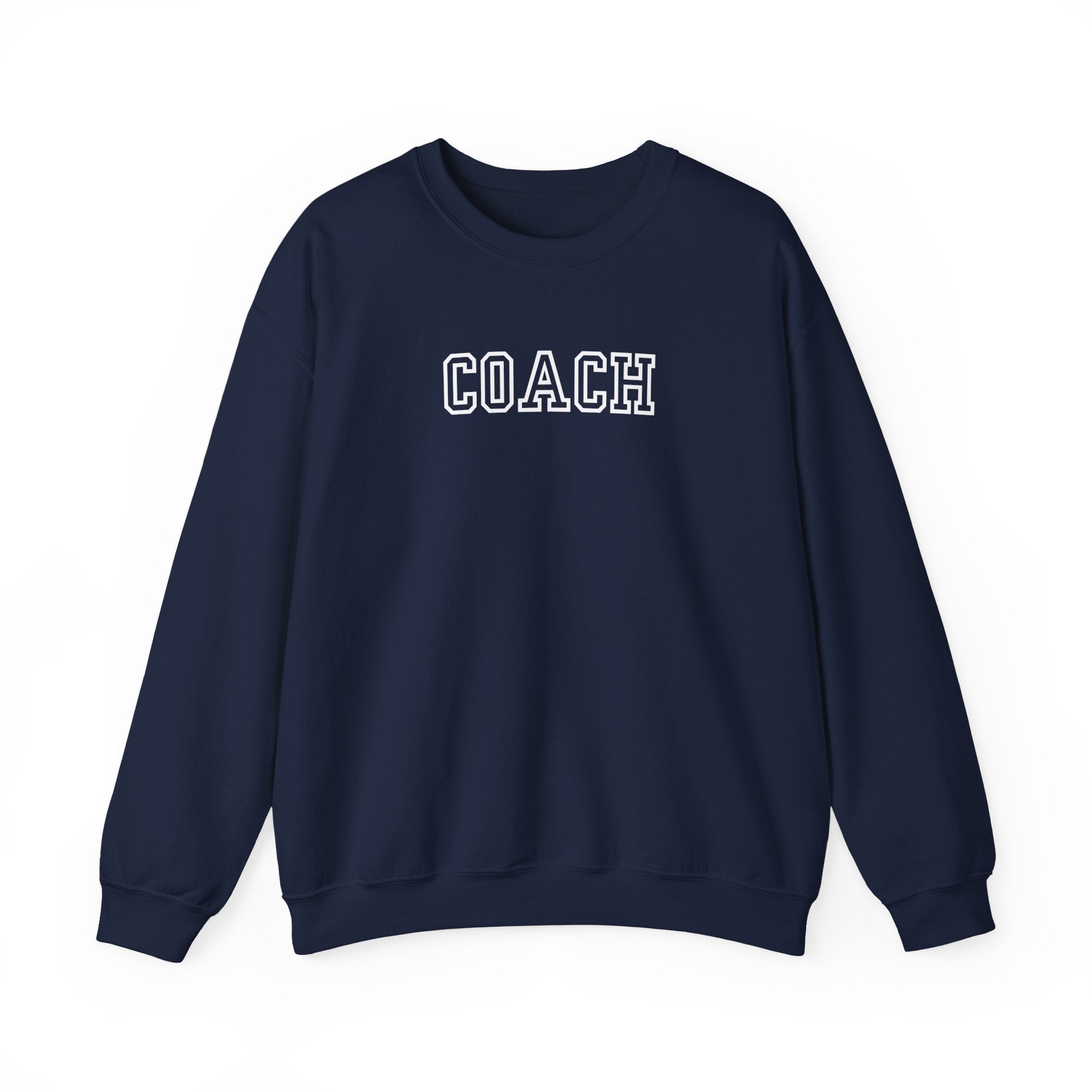 Coach Crewneck Sweatshirt Collegiate Lettering, warm Pullover Sweatshirt La Vie Bien Coach Crewneck Sweatshirt Collegiate Lettering, warm Pullover