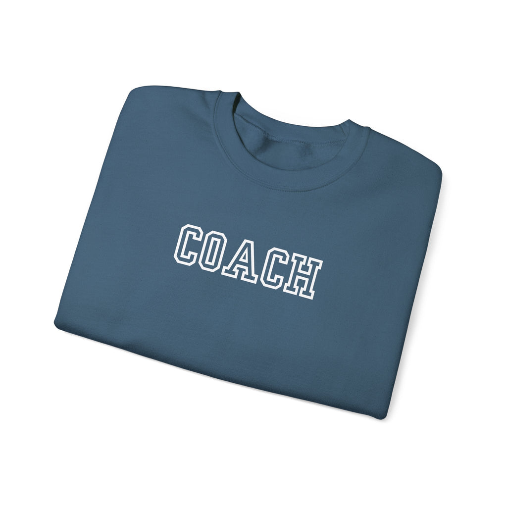 Coach Crewneck Sweatshirt Collegiate Lettering, warm Pullover Sweatshirt La Vie Bien Coach Crewneck Sweatshirt Collegiate Lettering, warm Pullover