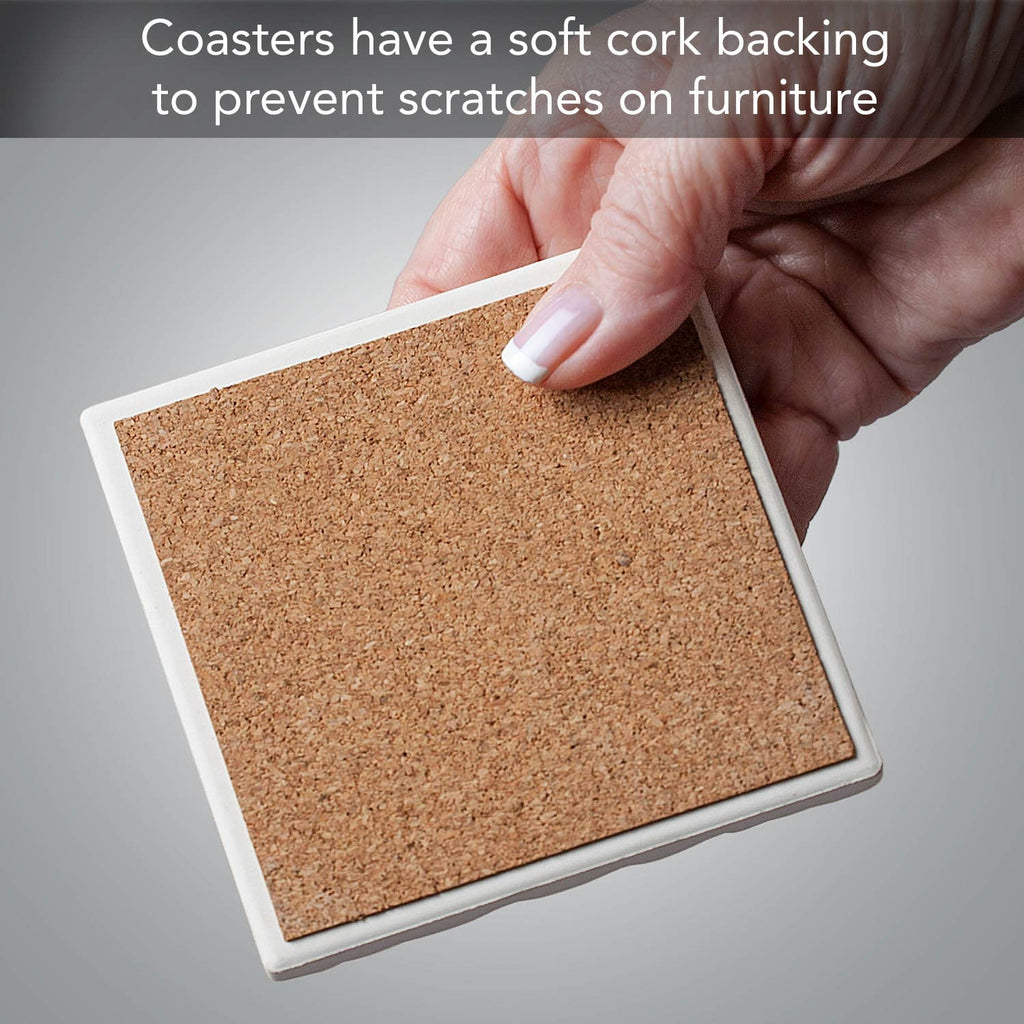 Coastal Moments 4 Pack Assorted Image Coaster Set La Vie Bien Coastal Moments 4 Pack Assorted Image Coaster Set