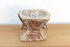 Coastal Whitewash Agrarian Seeder Candle Holder La Vie Bien Coastal Whitewash Agrarian Seeder