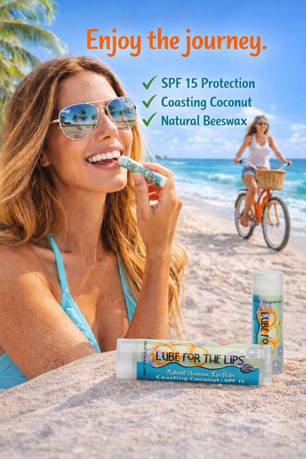 COASTING COCONUT SPF 15 LUBE FOR THE LIPS™ LUBE FOR THE LIPS™ La Vie Bien COASTING COCONUT SPF 15 LUBE FOR THE LIPS™