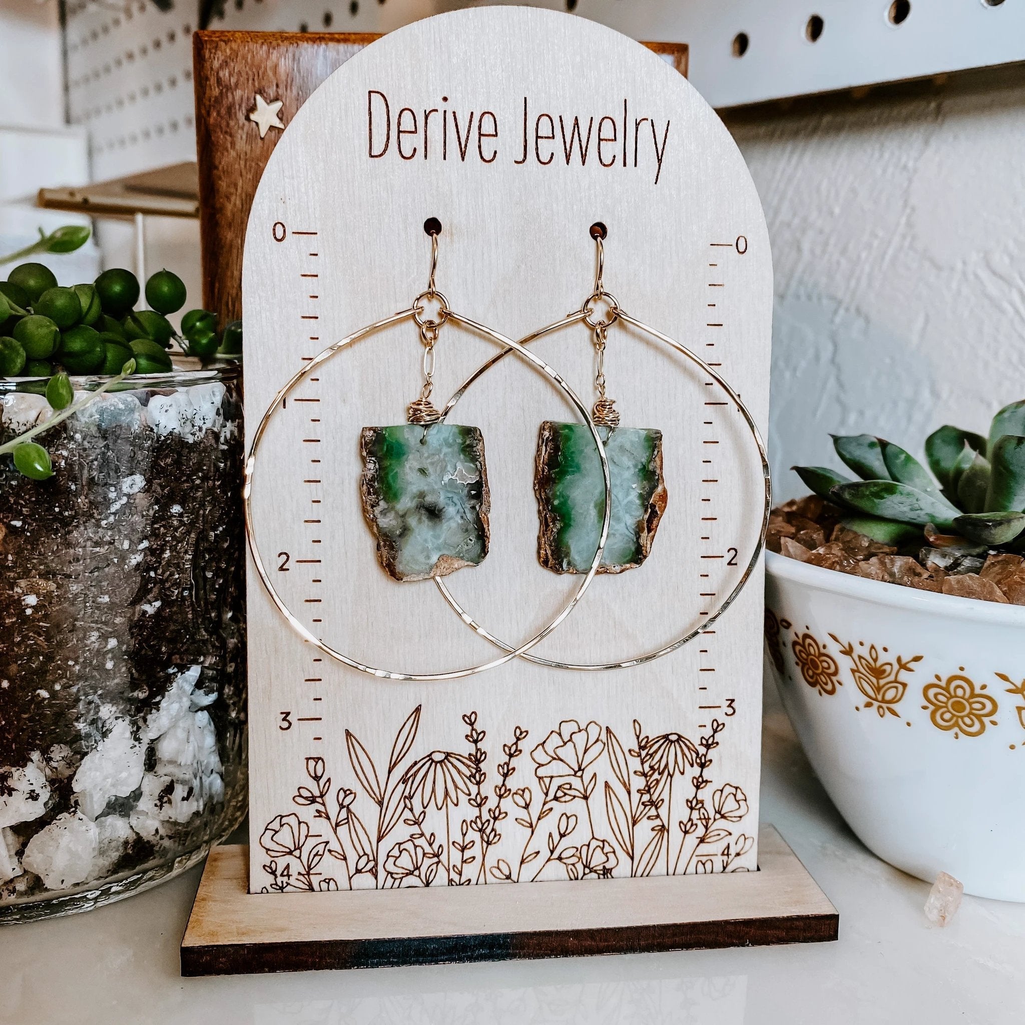 Coastline Hoop Earrings by Derive Jewelry