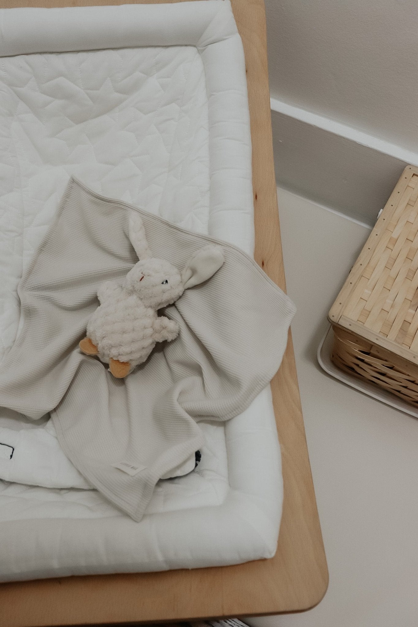Coco Ivory Waffle Knit Blanket La Vie Bien Coco Ivory Waffle Knit Blanket