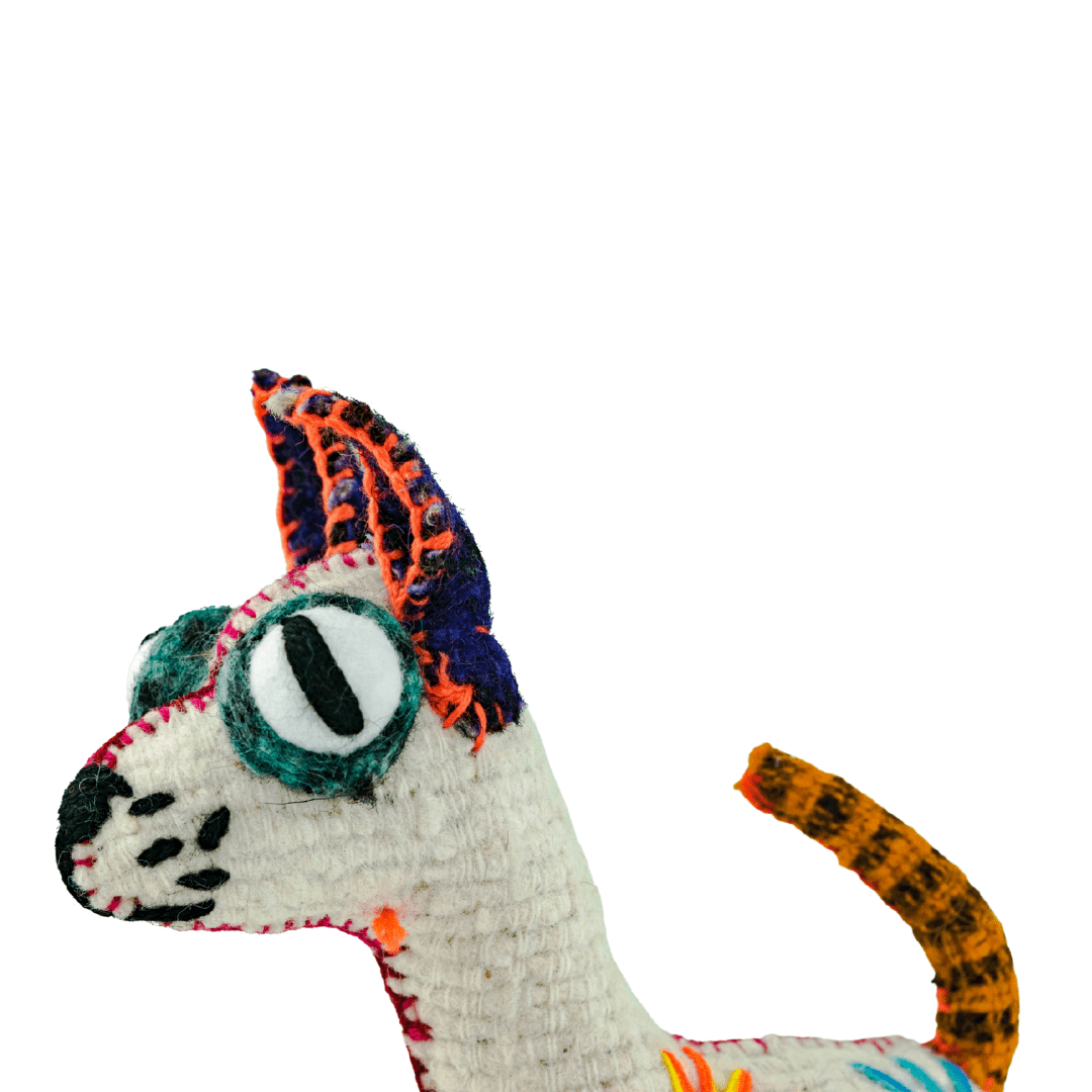 Coco the Chihuahua: Repurposed Wool Boho Decor - Mexico Decor La Vie Bien Coco the Chihuahua: Repurposed Wool Boho Decor - Mexico