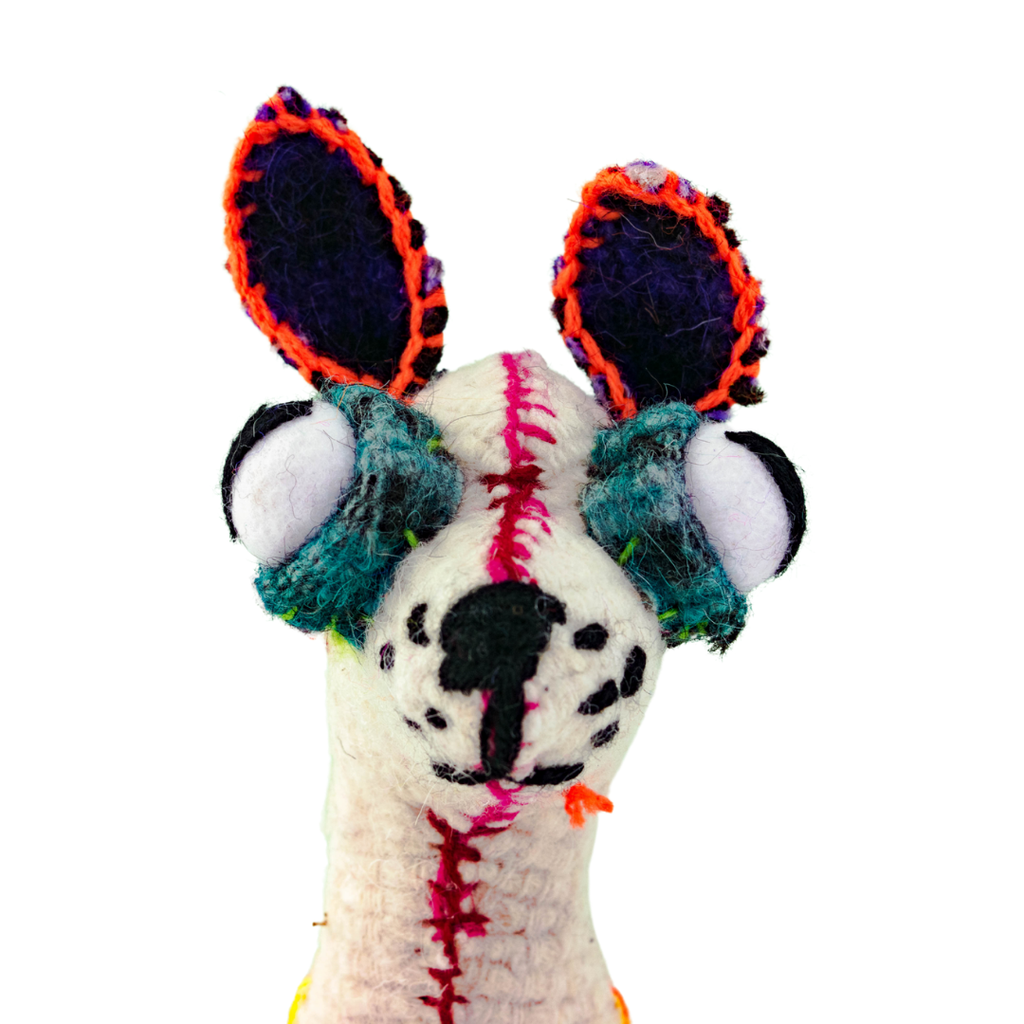 Coco the Chihuahua: Repurposed Wool Boho Decor - Mexico Decor La Vie Bien Coco the Chihuahua: Repurposed Wool Boho Decor - Mexico