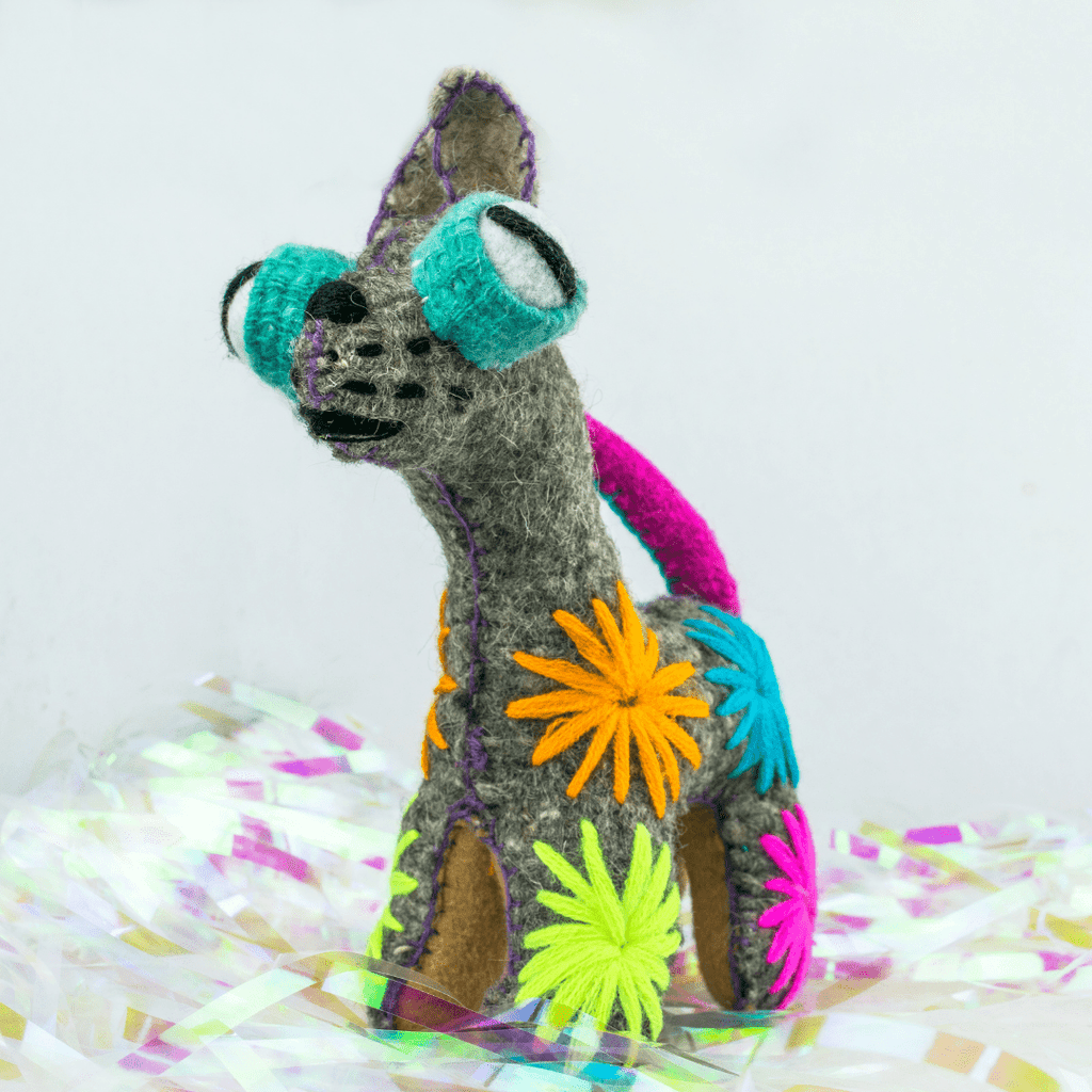 Coco the Chihuahua: Repurposed Wool Boho Decor - Mexico Decor La Vie Bien Coco the Chihuahua: Repurposed Wool Boho Decor - Mexico