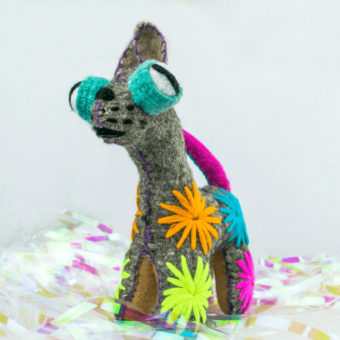Coco the Chihuahua: Repurposed Wool Boho Decor - Mexico Decor La Vie Bien Coco the Chihuahua: Repurposed Wool Boho Decor - Mexico