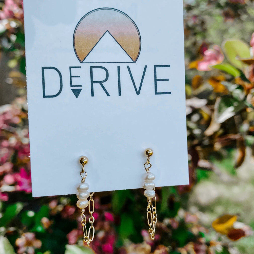 Coconut Post Earrings by Derive Jewelry