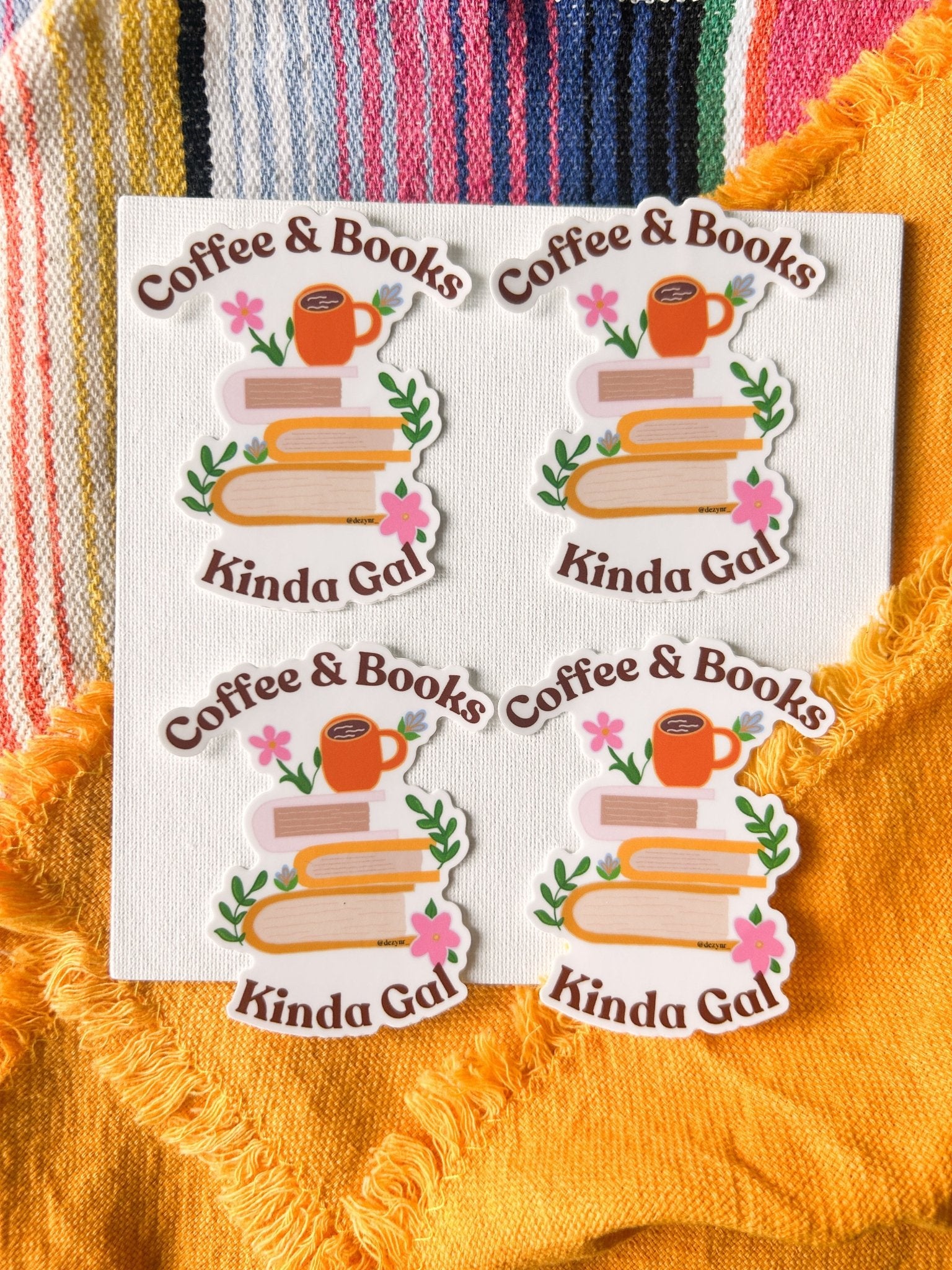 Coffee and Books sticker Decorative Stickers La Vie Bien Coffee and Books sticker