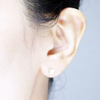 Coffee Cup & Bean Earrings in Rose Gold or Silver by The Bullish Store