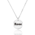 Coin Necklace With Engraving La Vie Bien Coin Necklace With Engraving