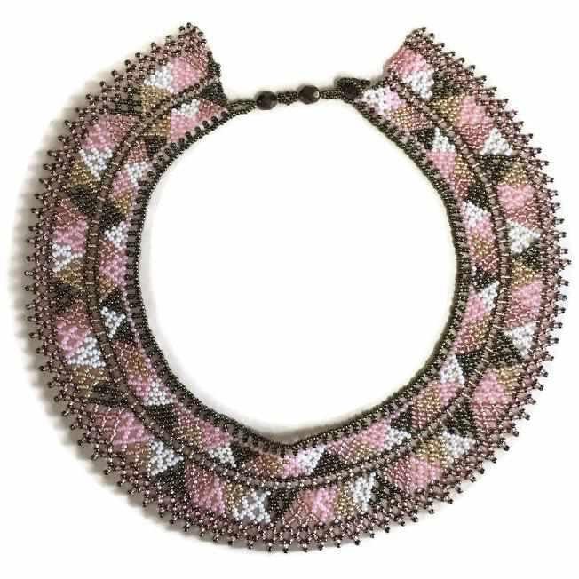 Collar Seed Bead Bella Necklace - Guatemala Jewelry La Vie Bien Collar Seed Bead Bella Necklace - Guatemala