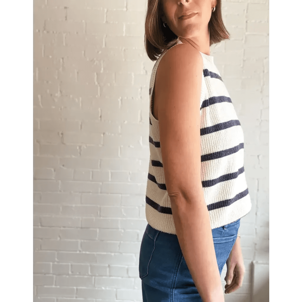 Colleen Striped Sweater Vest
