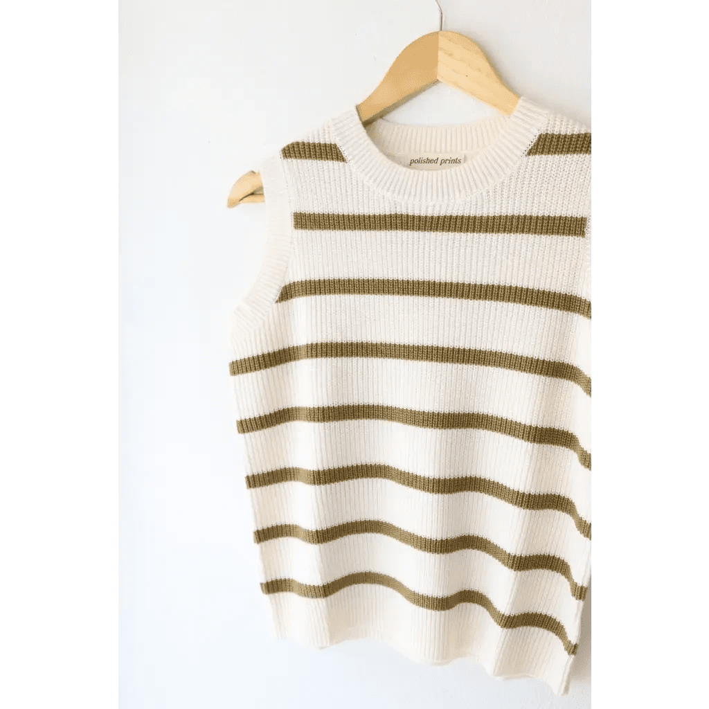 Colleen Striped Sweater Vest