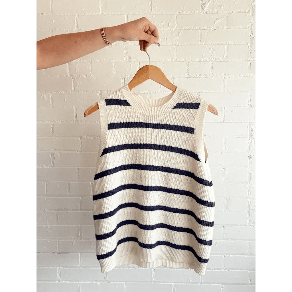 Colleen Striped Sweater Vest