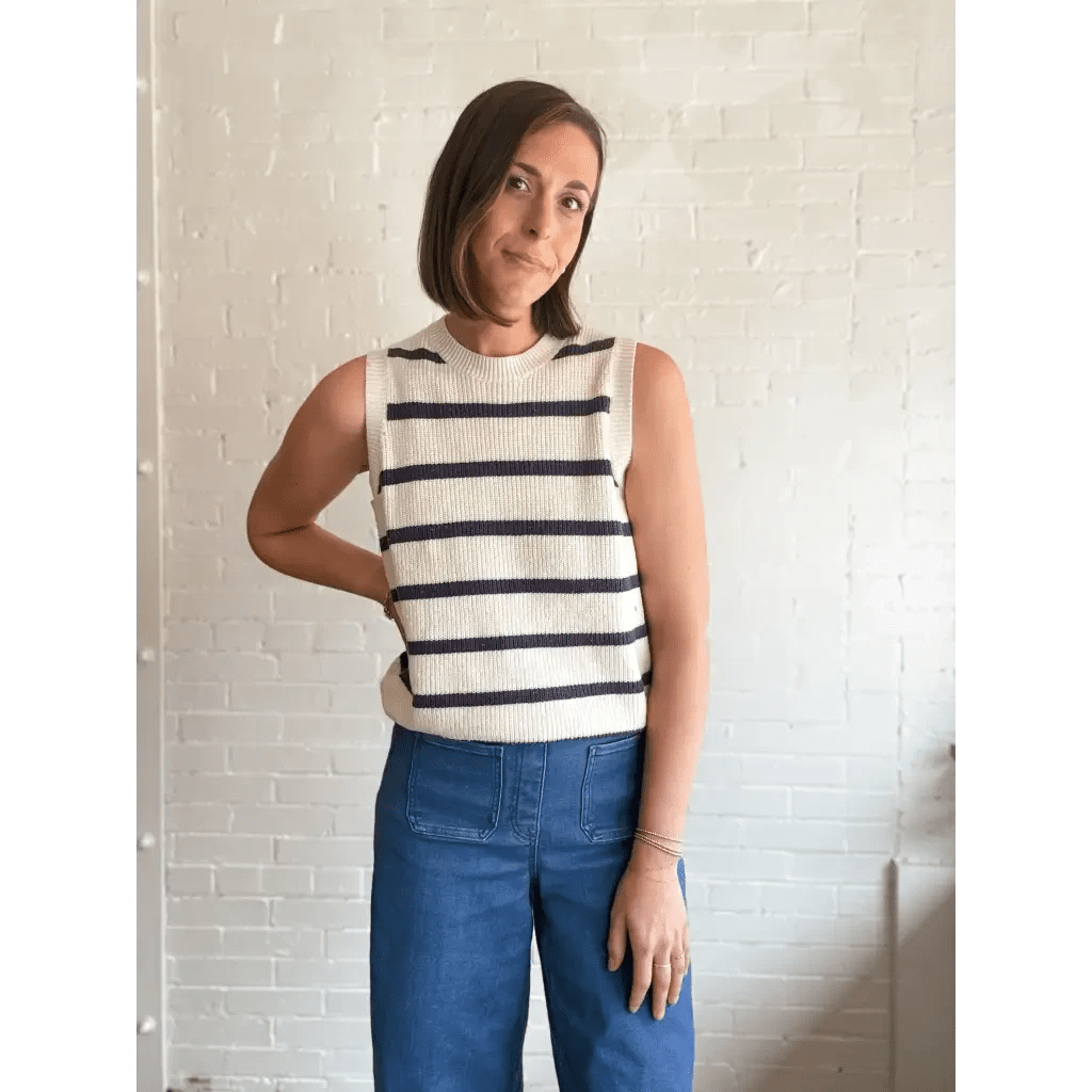 Colleen Striped Sweater Vest