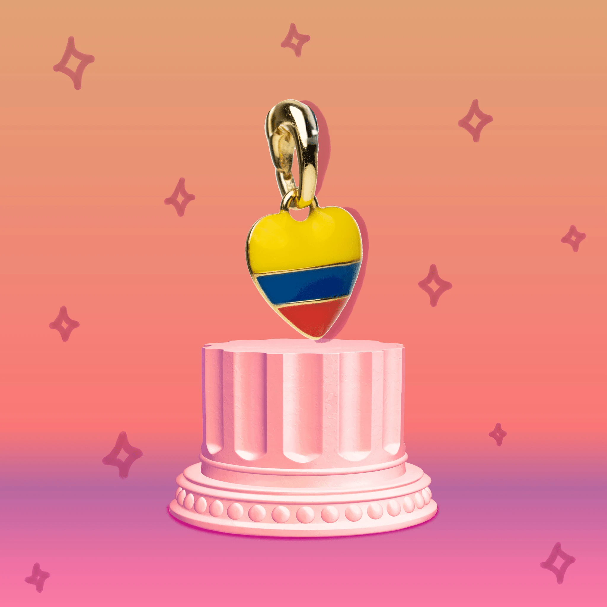 Colombia Flag Charm - Colombian Charms Collection