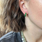Color Chunky Huggie Hoop Earrings by Oh Clementine
