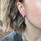 Color Chunky Huggie Hoop Earrings by Oh Clementine
