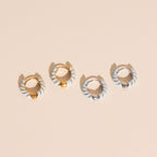 Color Chunky Rounded Huggie Hoop Earrings Earrings La Vie Bien Color Chunky Rounded Huggie Hoop Earrings