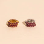 Color Chunky Rounded Huggie Hoop Earrings Earrings La Vie Bien Color Chunky Rounded Huggie Hoop Earrings