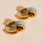 Color Pop Chunky Huggie Hoop Charms La Vie Bien Color Pop Chunky Huggie Hoop Charms