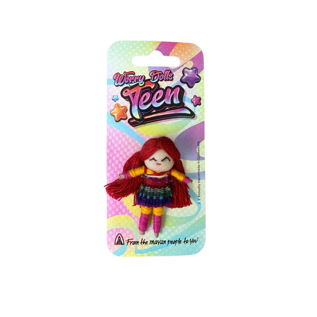 Color Pop Teen Guatemalan Worry Dolls Set of 24 with Stand La Vie Bien Color Pop Teen Guatemalan Worry Dolls Set of 24 with Stand