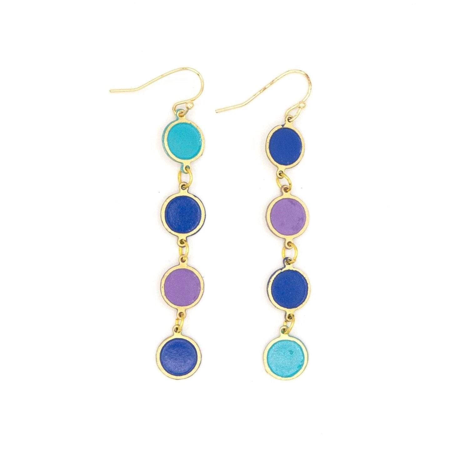 Color Study Enamel Earrings by Fair Anita