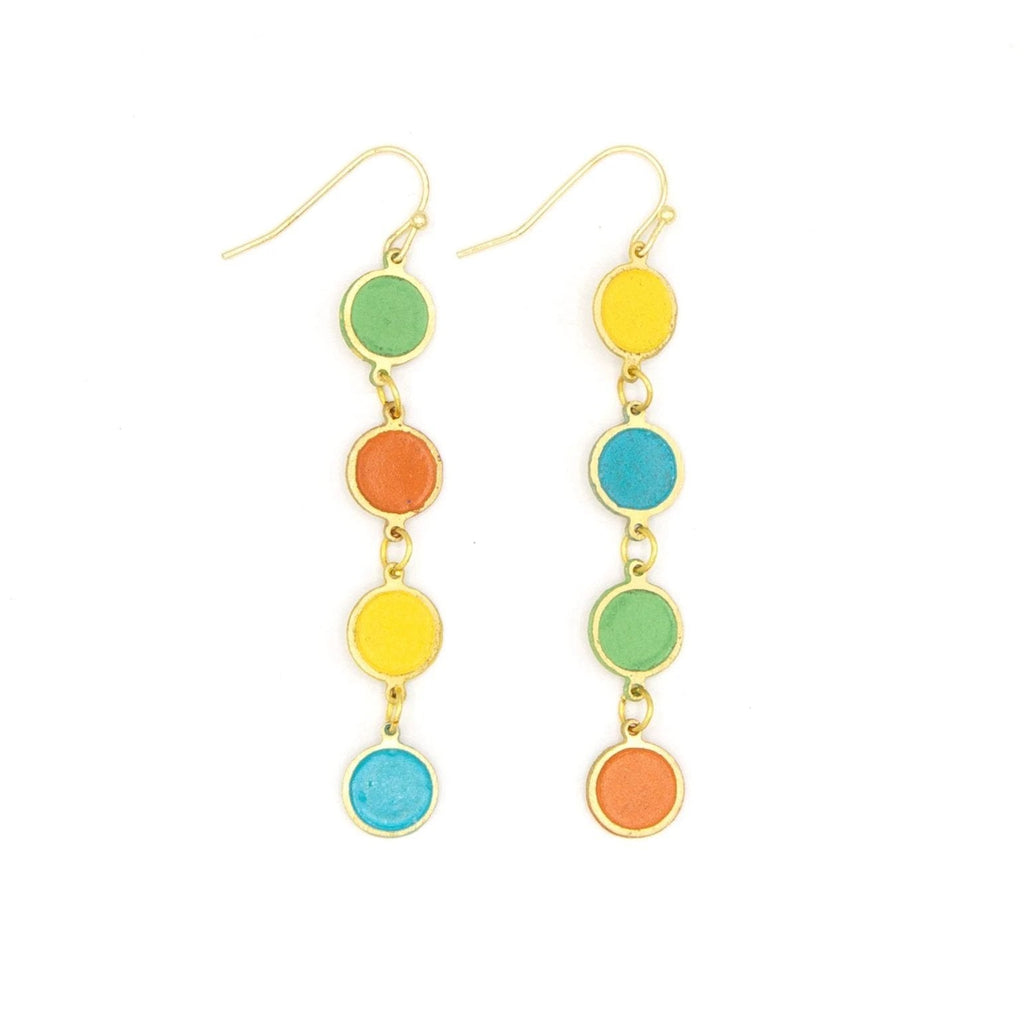 Color Study Enamel Earrings by Fair Anita