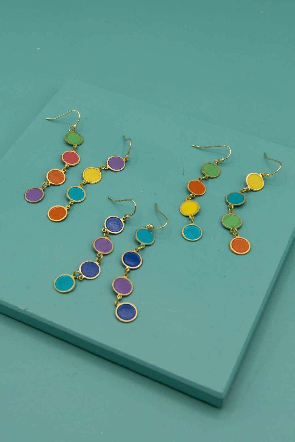 Color Study Enamel Earrings by Fair Anita