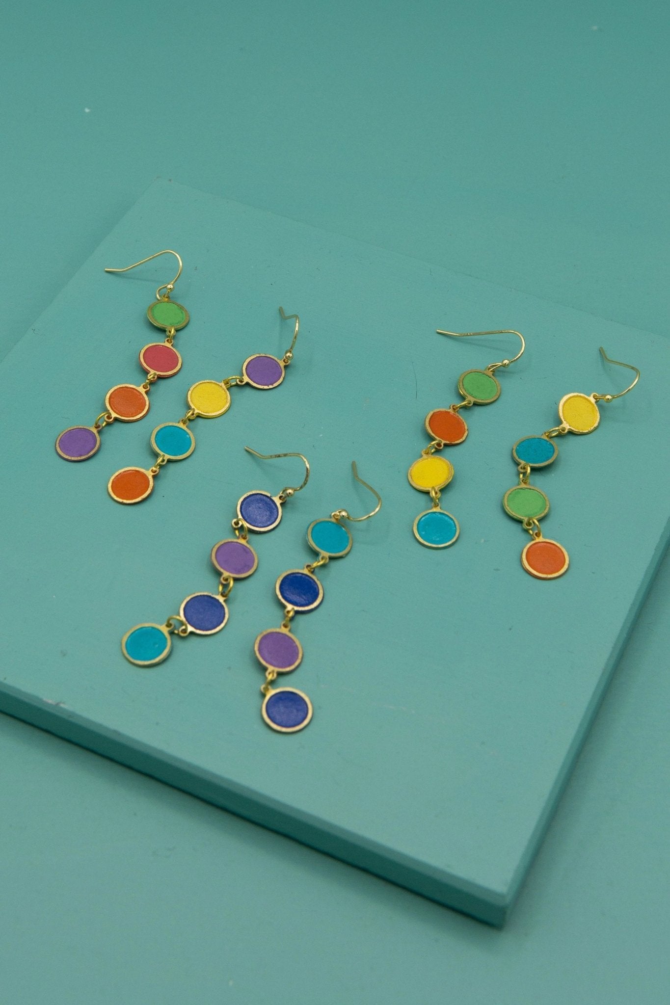 Color Study Enamel Earrings by Fair Anita