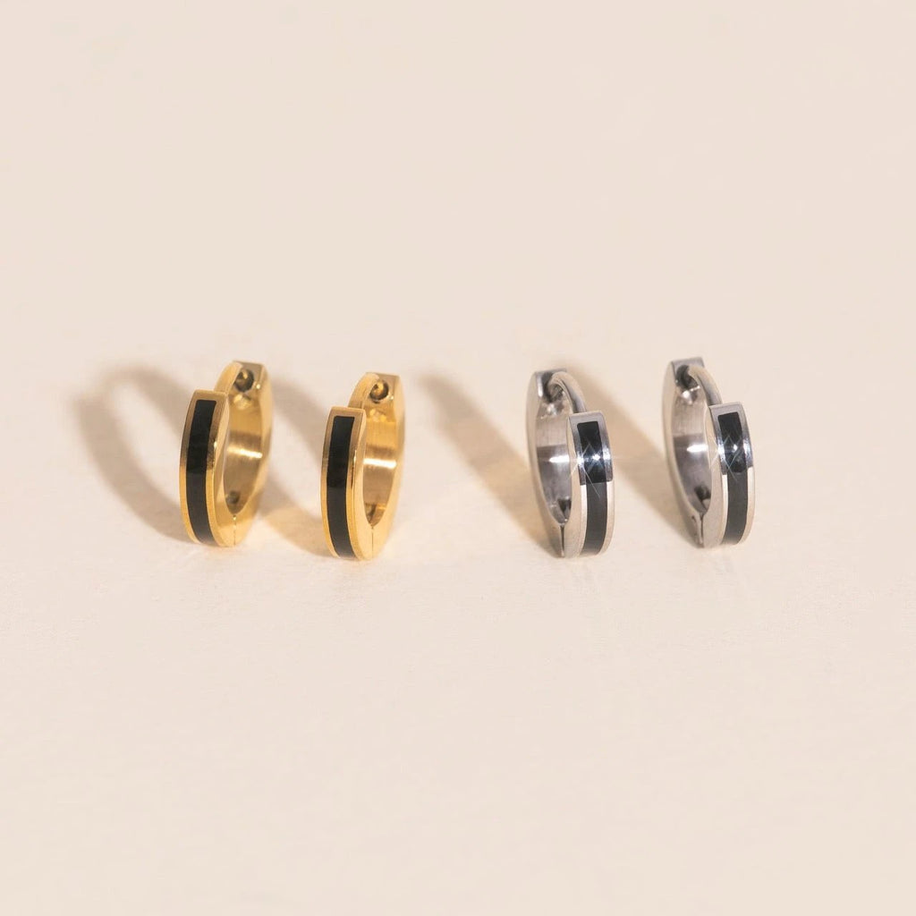 Color Tiny Huggie Hoop Earrings by Oh Clementine