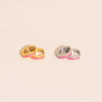Color Tiny Huggie Hoop Earrings by Oh Clementine