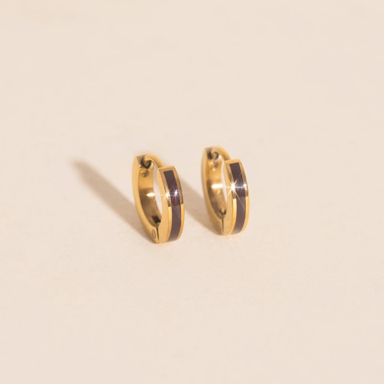 Color Tiny Huggie Hoop Earrings by Oh Clementine