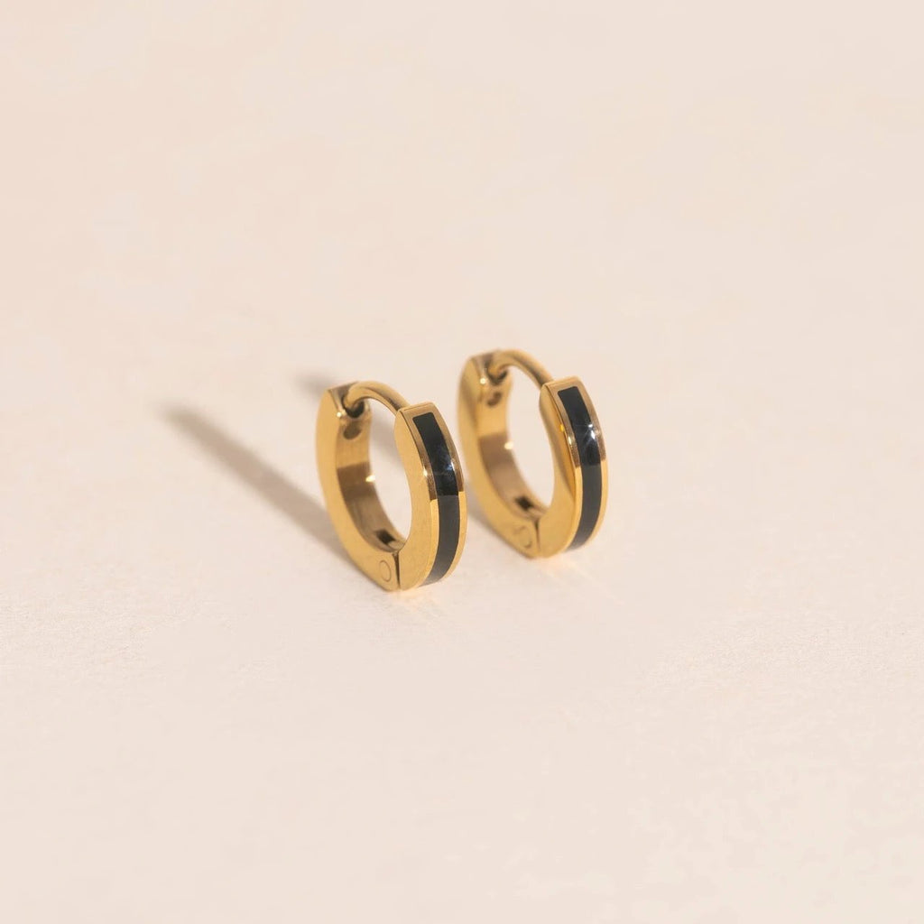 Color Tiny Huggie Hoop Earrings by Oh Clementine