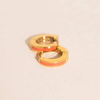 Color Tiny Huggie Hoop Earrings by Oh Clementine