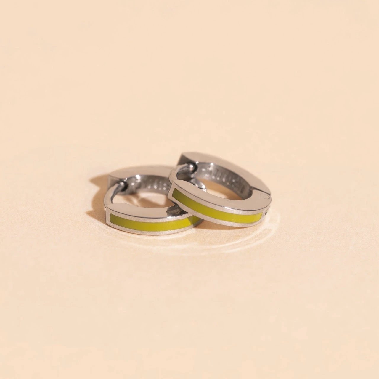 Color Tiny Huggie Hoop Earrings by Oh Clementine