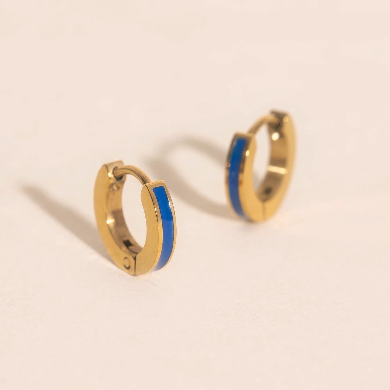 Color Tiny Huggie Hoop Earrings by Oh Clementine