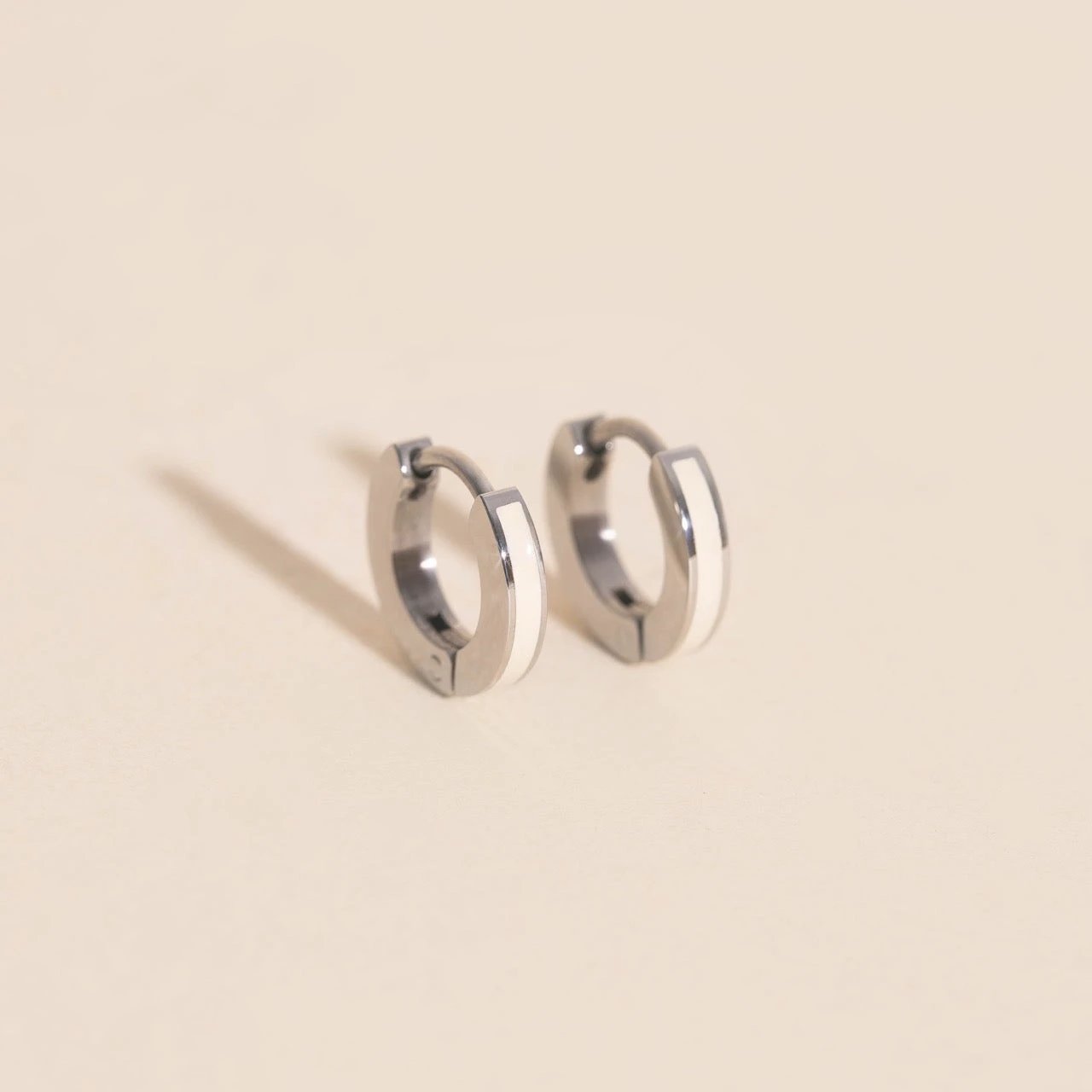Color Tiny Huggie Hoop Earrings by Oh Clementine