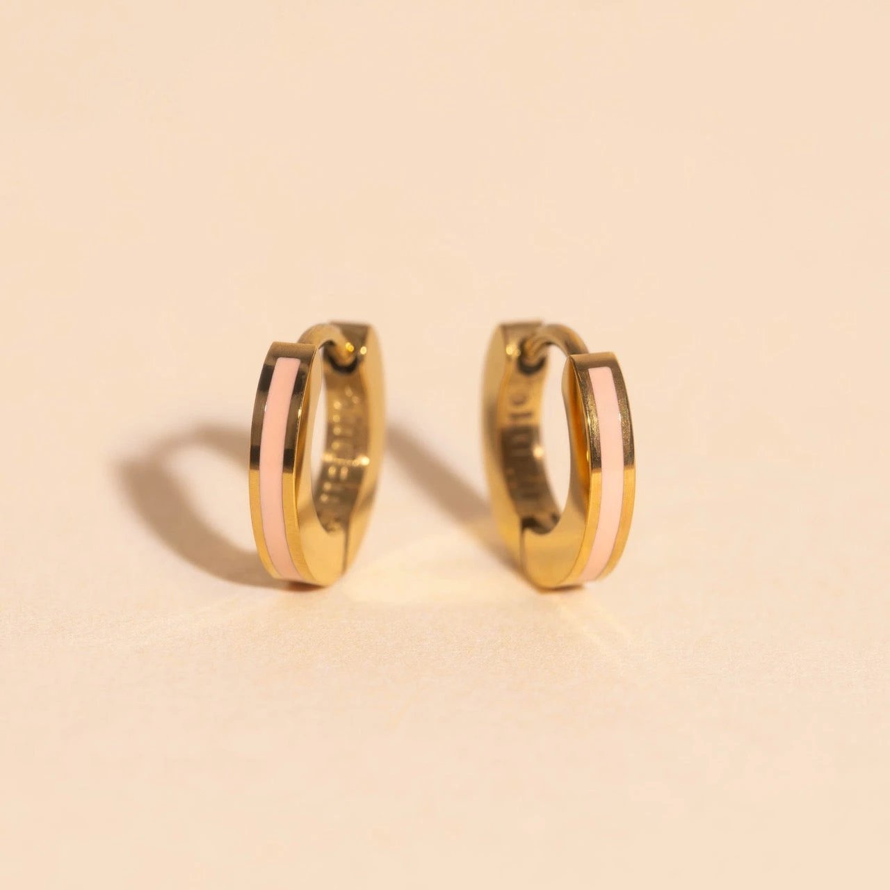 Color Tiny Huggie Hoop Earrings by Oh Clementine