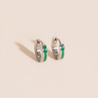 Color Tiny Huggie Hoop Earrings by Oh Clementine