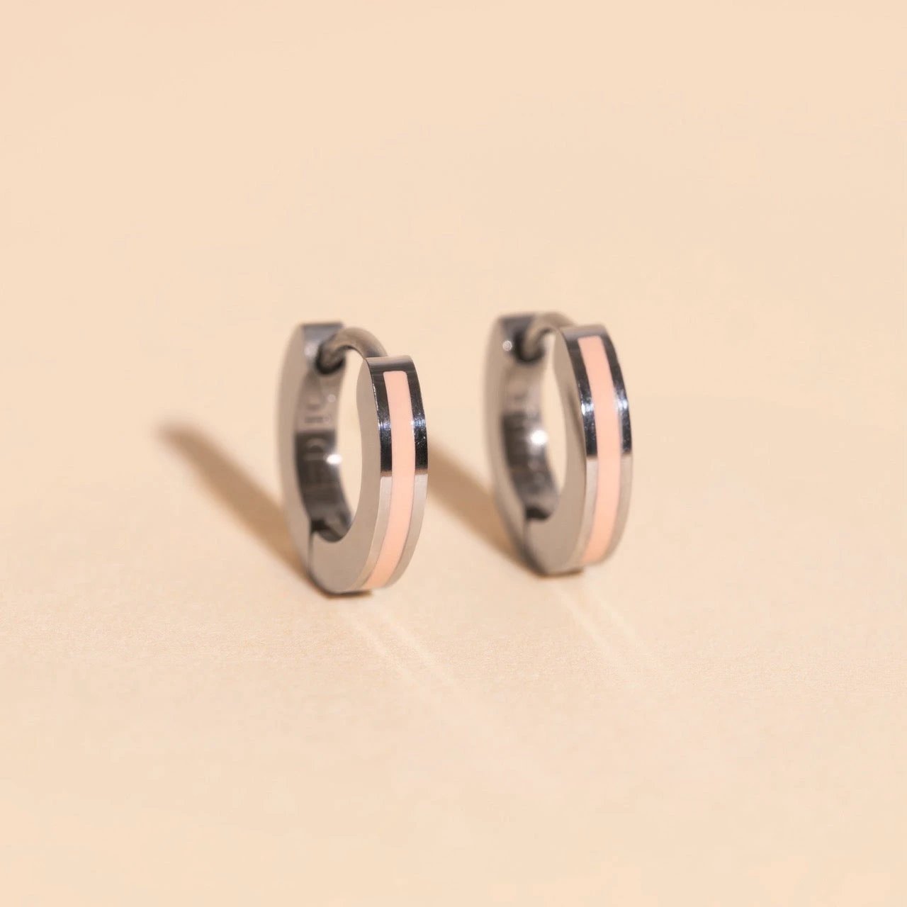 Color Tiny Huggie Hoop Earrings by Oh Clementine