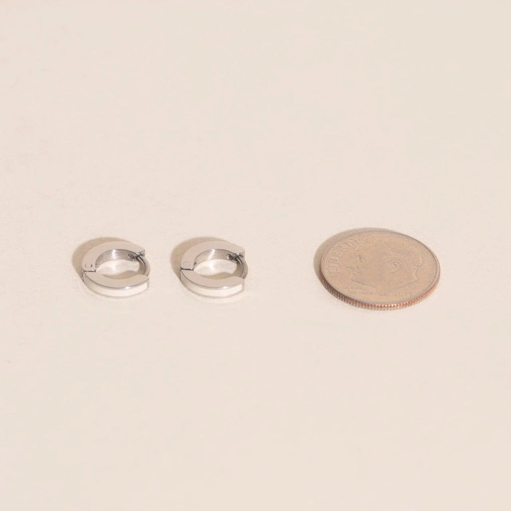 Color Tiny Huggie Hoop Earrings by Oh Clementine