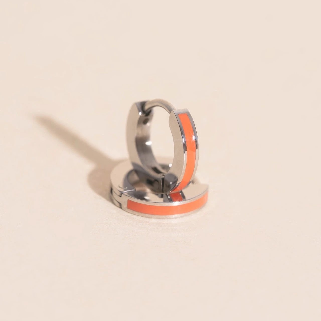 Color Tiny Huggie Hoop Earrings by Oh Clementine