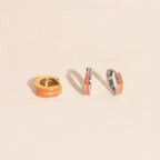 Color Tiny Huggie Hoop Earrings by Oh Clementine