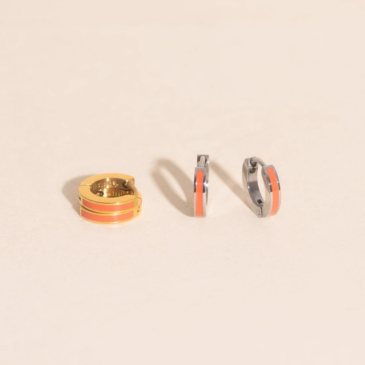Color Tiny Huggie Hoop Earrings by Oh Clementine