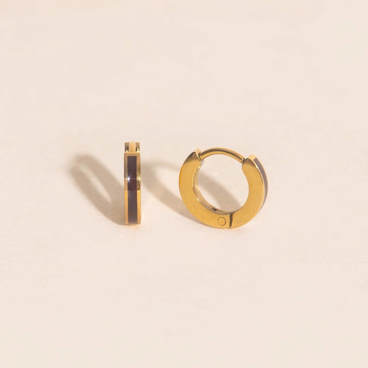 Color Tiny Huggie Hoop Earrings by Oh Clementine