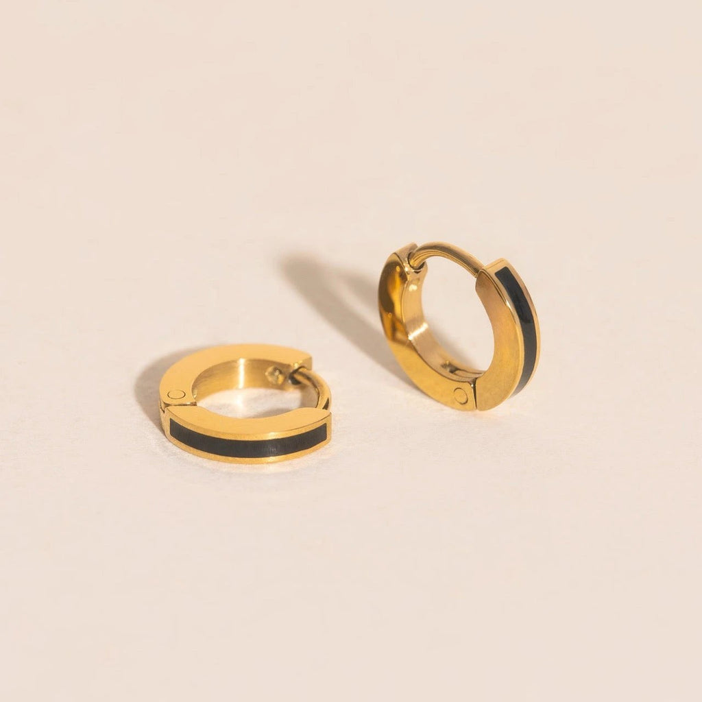 Color Tiny Huggie Hoop Earrings by Oh Clementine