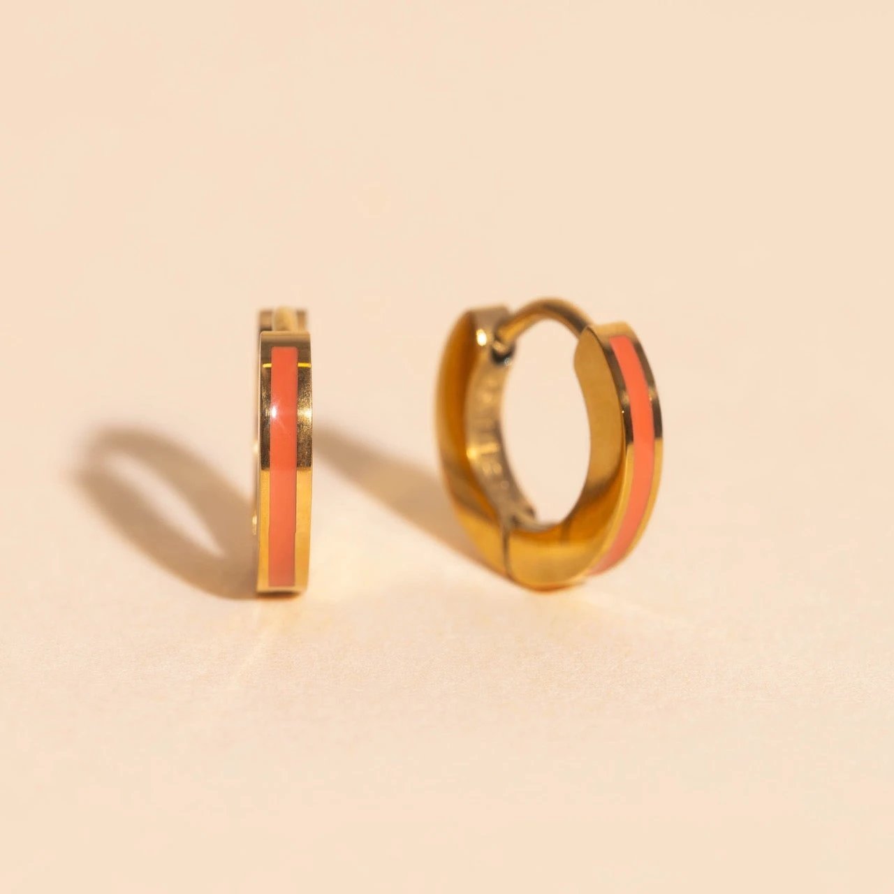 Color Tiny Huggie Hoop Earrings by Oh Clementine